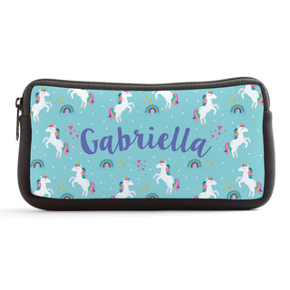 Unicorns and Rainbows Personalized Pencil Case