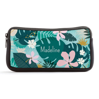 Tropical Flowers Personalized Pencil Case