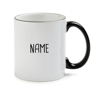 Best. Mentor. Ever.White Coffee Mug with Black Rim and Handle-11oz