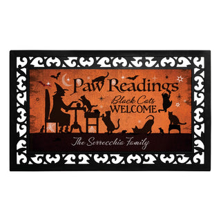 Paw Readings Insert And Ornate Rubber Doormat Frame