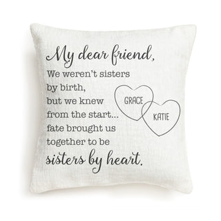 My Dear Friend Personalized 8x8 Gift Pillow