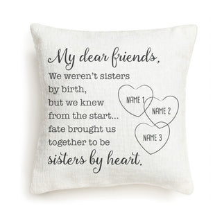My Dear Friends Personalized 8x8 Gift Pillow