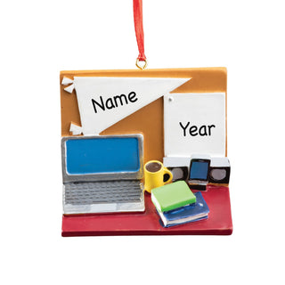 Student Desk Personalized Ornament