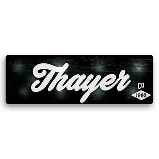 Hipster Style Last Name Co. With Year 9x27 LED Canvas