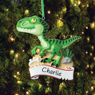Green Dinosaur Personalized Ornament