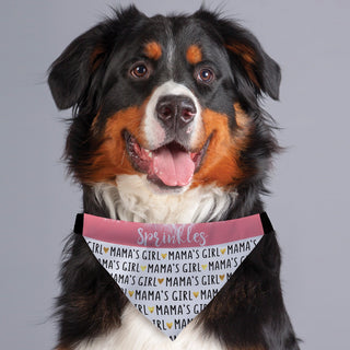 Mama's Girl Personalized Pink Pet Bandana