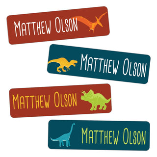 Dinosaur Personalized Weather Resistant Labels - 80 Count