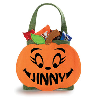 Fancy Eyelashes Personalized Pumpkin Pouch