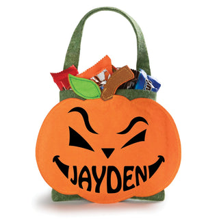 Scary Wink Personalized Pumpkin Pouch