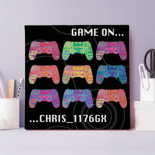 Game On 16x16 Canvas Wall Art