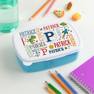 Name & Initial Primary Color Lunch Container