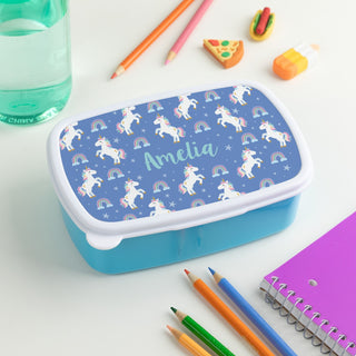 Unicorns and Rainbows Personalized Lunch Container