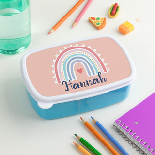Boho Rainbow Personalized Lunch Container