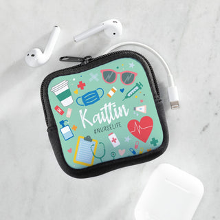 Nurse Life Personalized Square Pouch
