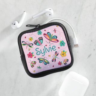 Butterflies Personalized Square Pouch