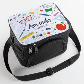 Teacher Life Personalized Lunch Bag with Shoulder Strap