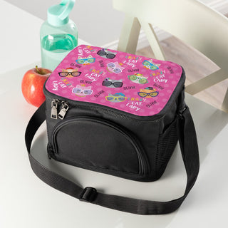 Crazy Cat Lady Personalized Lunch Bag with Shoulder Strap 