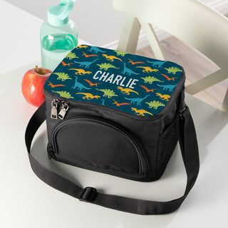 Colorful Dinosaurs Lunch Bag with Shoulder Strap 