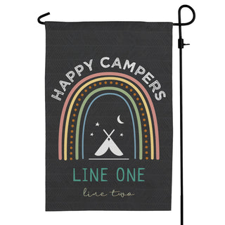 Happy Campers Personalized Garden Flag