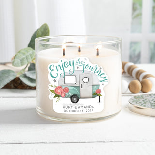 Enjoy The Journey Retro Camper 3 Wick Candle