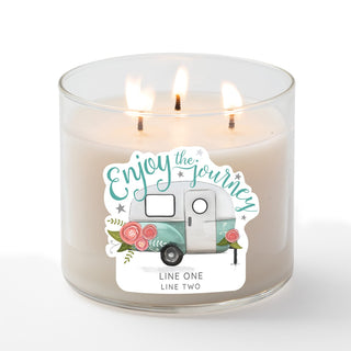 Enjoy The Journey Retro Camper 3 Wick Candle