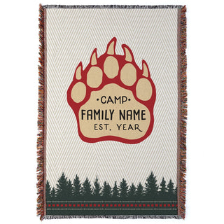 Camp Bear Paw Fringe Throw Blanket