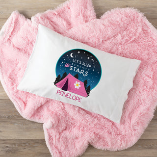 Sleep Beneath the Stars Pink Pillowcase