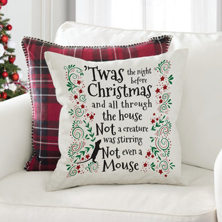 Twas the Night Before Christmas 17" Throw Pillow