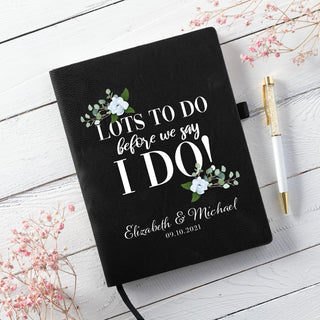 Lots to Do Before We Say I Do Black Notebook
