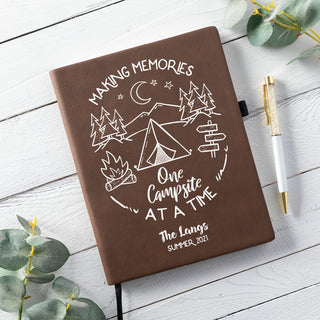 Making Memories Campsite Brown Notebook