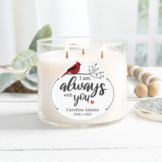 Always With You Memorial 3 Wick Candle