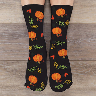 My Feet Smell Like Pumpkin Spice- Adult Crew Socks 