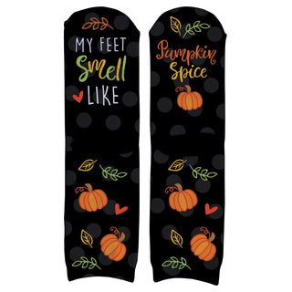 My Feet Smell Like Pumpkin Spice- Adult Crew Socks