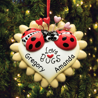 Love Bugs Personalized Ornament 