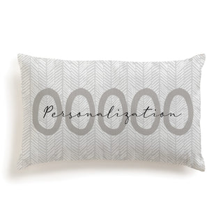 Zip Code Personalized Lumbar Throw Pillow