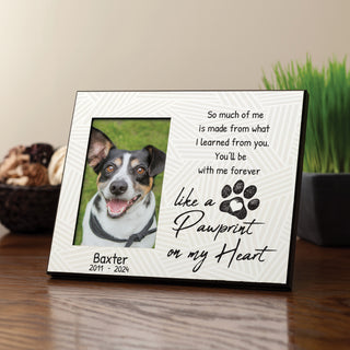 Pawprint on My Heart Memorial Picture Frame