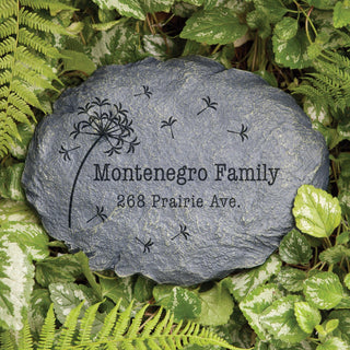 Dandelion Personalized Garden Stone 