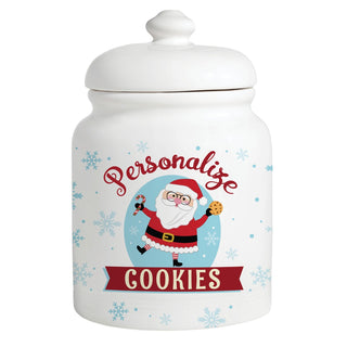 Santa Personalized Cookie Jar