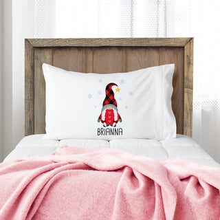 Gnome Girl Personalized Pillowcase