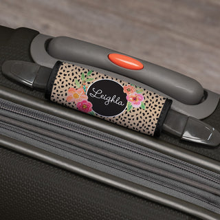 Floral Animal Print Personalized Luggage Wrap