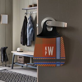 Plaid Monogram Storage Caddy