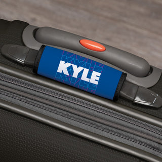 Blue Personalized Luggage Wrap 
