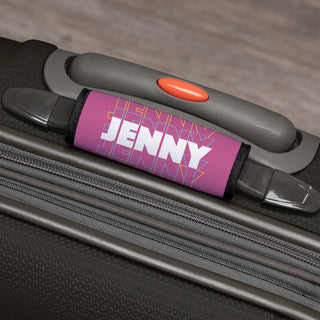 Pink Personalized Luggage Wrap
