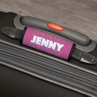 Pink Personalized Luggage Wrap 