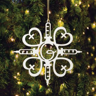 Nurse Tools Snowflake Personalized Wood Ornament
