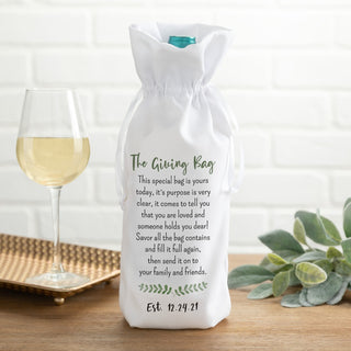 The Giving Bag Personalized Wine Bag