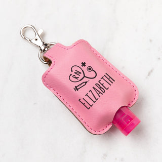 Nurse Icons Personalized Mini Sanitizer Holder