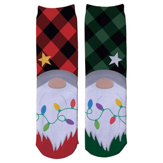 Christmas Gnomes Personalized Adult Crew Socks
