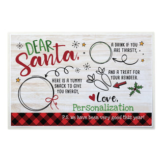 Santa's Treats Personalized Laminated Placemat