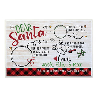 Santa's Treats Personalized Laminated Placemat